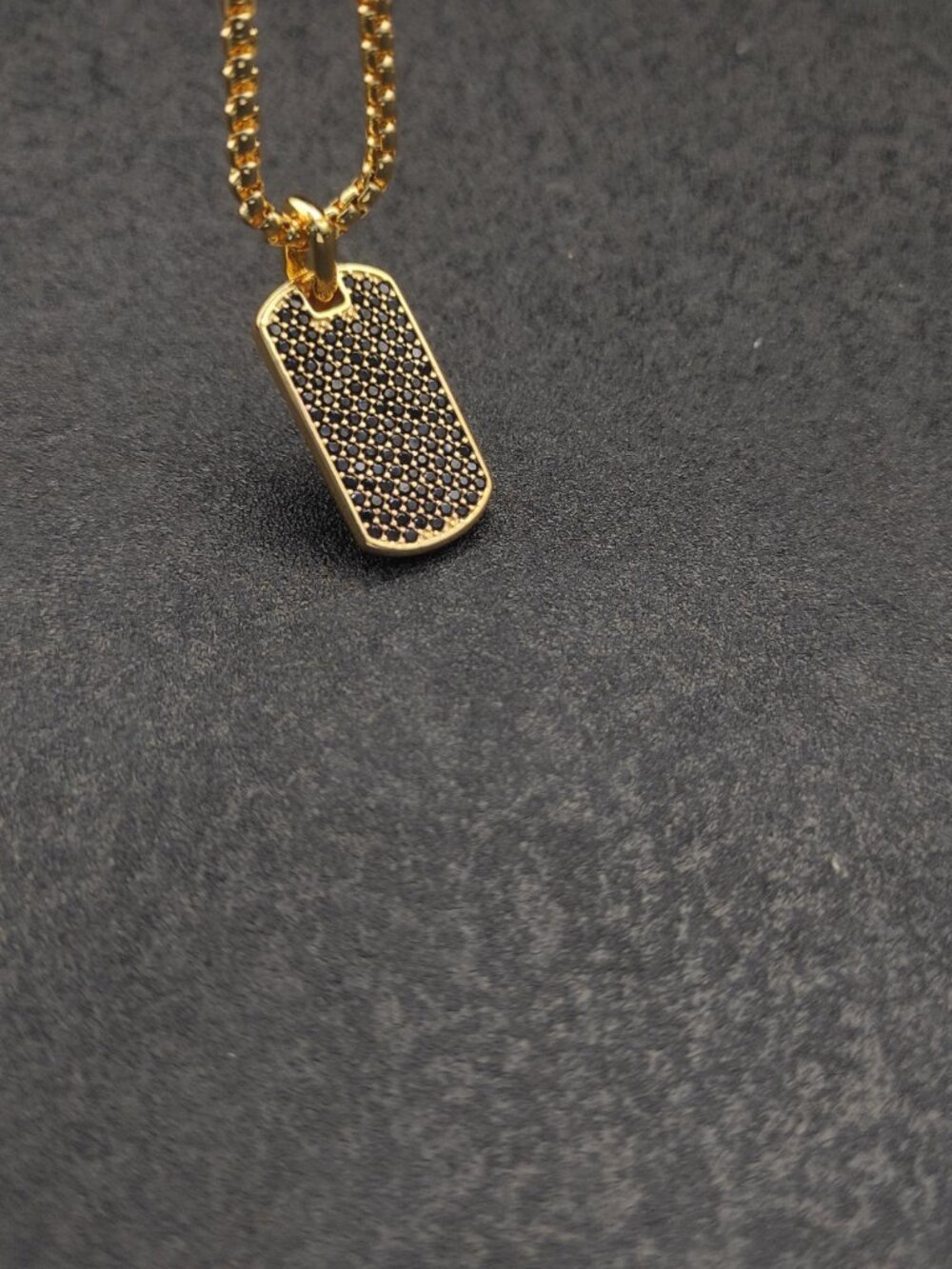 David Yurman Gold Full Diamond Black Diamond Brand Necklace